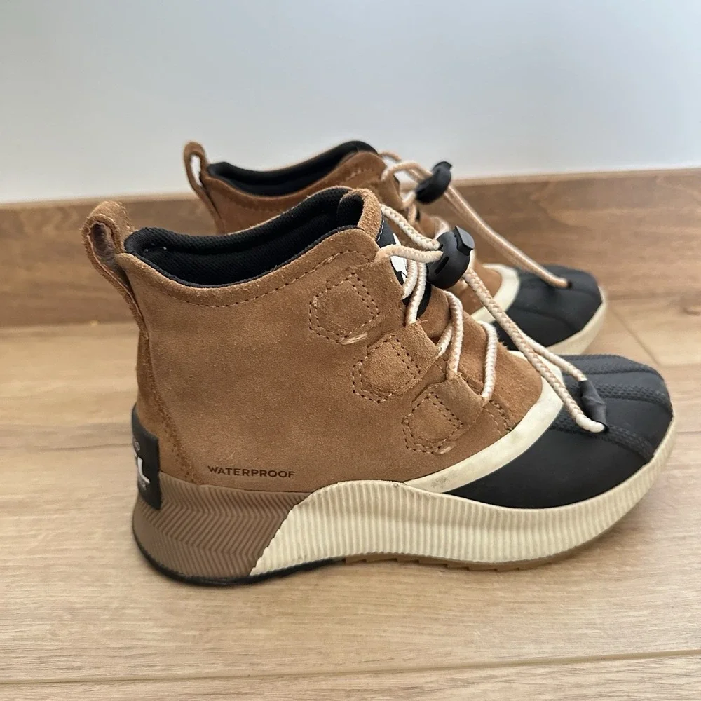 Sorel‎ Youth Out N About Classic Boot 1 Winter Waterproof Brown Suede
